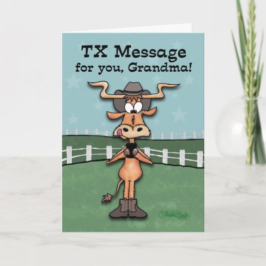 Longhorn TX Bericht Kaart (Voorkant)