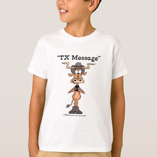 Longhorn TX Bericht T-shirt (Voorkant)