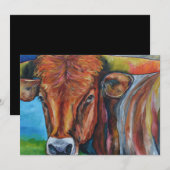 Longhorn Uitnodiging (Voorkant / Achterkant)