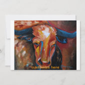 Longhorn Uitnodiging (Voorkant)