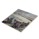 Longhorn, vee, van Texas naar Abilene, Kansa Tegeltje (Zijkant)