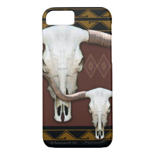 Longhorn Western Skull iPhone 7 Hoesje