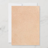 Longhorn Westerne bruiloft uitnodiging (Achterkant)