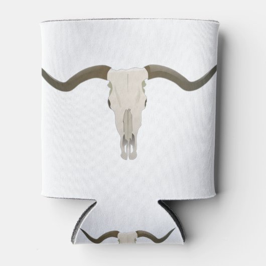 Longhorn Westerne stijl Blikjeskoeler (Voorkant)