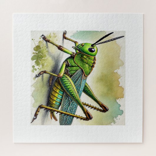 Longhorned Grasshopper Katydid 270824IREF244 - Wat Legpuzzel (Horizontaal)