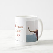 LonghornMug-pas aan Koffiemok (Voorkant rechts)