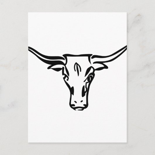 Longhorns Briefkaart (Voorkant)
