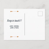 Longhorns Burnt Sinaasappel We hebben ons verplaat Aankondigingskaart (Achterkant)