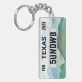 Longhorns licentie bord sleutelhanger (Voorkant Links)