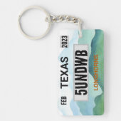 Longhorns licentie bord sleutelhanger (Voorkant)