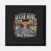 Longhorns Sugar Bowl 2024 GVB Semi Football Nola Magneet (Voorkant)