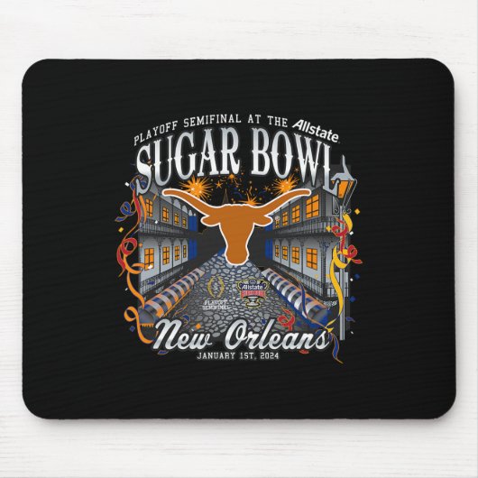 Longhorns Sugar Bowl 2024 GVB Semi Football Nola Muismat (Voorkant)