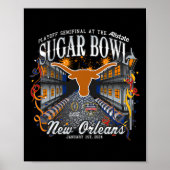 Longhorns Sugar Bowl 2024 GVB Semi Football Nola Poster (Voorkant)