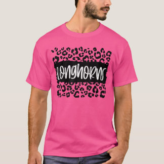 Longhornseam Mascotte School Spirit Game Night Lui T-shirt