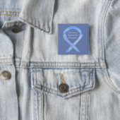 Longhypertensie-bewustzijnslint aangepaste speld vierkante button 5,1 cm (In situ)