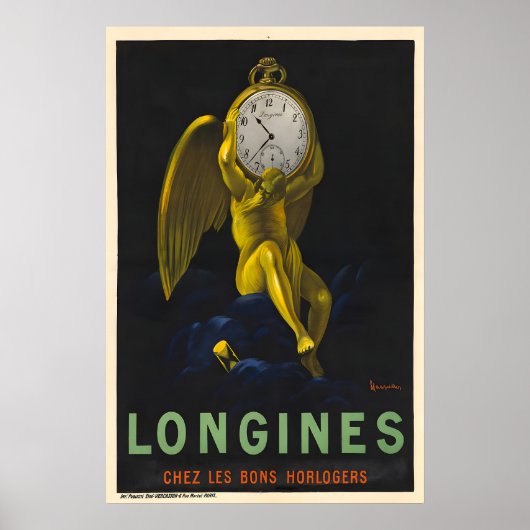 Longines Horloge Poster - Cappiello Poster (Voorkant)
