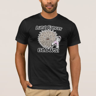 Longkanker blaast bewustzijnsontwerp t-shirt