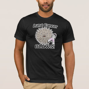 Longkanker Blaast Ontwerp voor Bewustwording T-shirt
