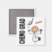 Longkanker CHEMO AFSTUDEERDER 1 Magneet (Voorkant / Achterkant)