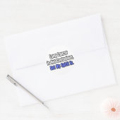 Longkanker is niet besmettelijk. ronde sticker (Envelop)