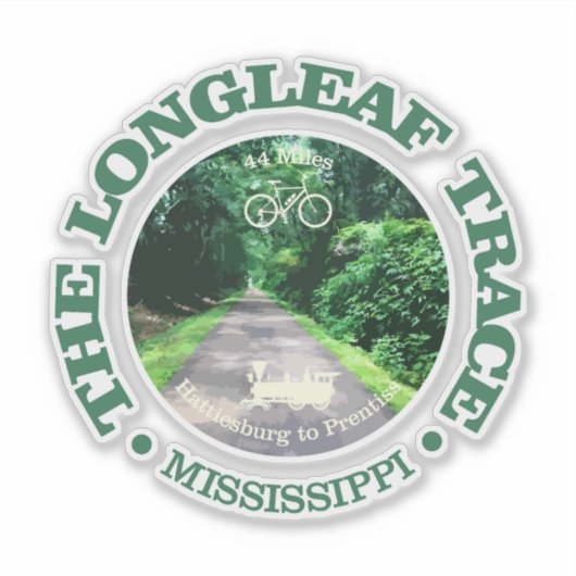 Longleaf Trace (fietsen c) Sticker (Voorkant)