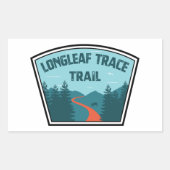Longleaf Trace Rechthoekige Sticker (Voorkant)