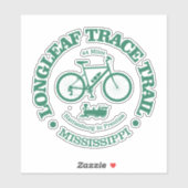 Longleaf Trace Trail (fietsen) Sticker (Vel)