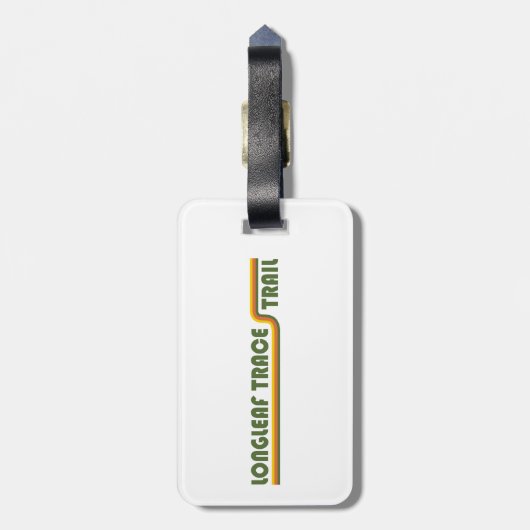 Longleaf Trace Trail Mississippi Bagagelabel (Achterkant verticaal)