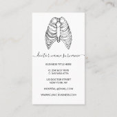 Longlongarts arts visitekaartje (Achterkant)