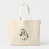 Longmantel chihuahua - 2 grote tote bag (Voorkant)