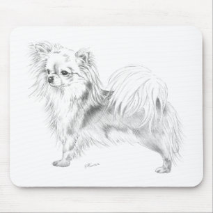 Longmantel chihuahua - staande muismat