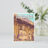 Longmen-grotten Briefkaart (Staand voorkant)