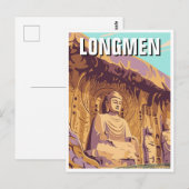 Longmen-grotten Briefkaart (Voorkant / Achterkant)