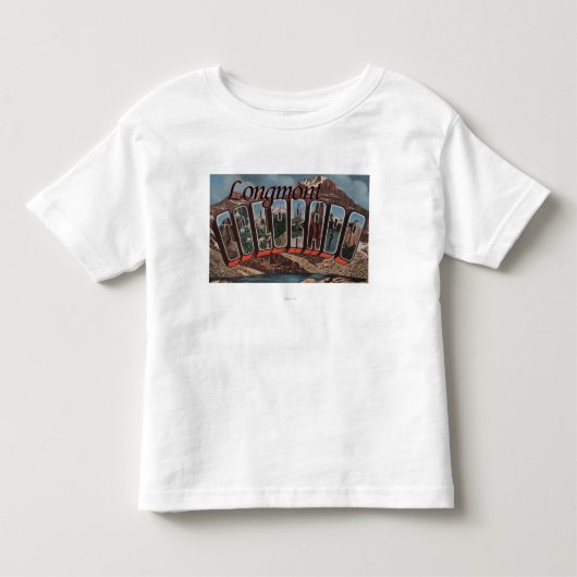 Longmont, Colorado - grote letterscènes Kinder Shirts (Voorkant)