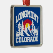 Longmont, Colorado Metalen Ornament (Rechts)