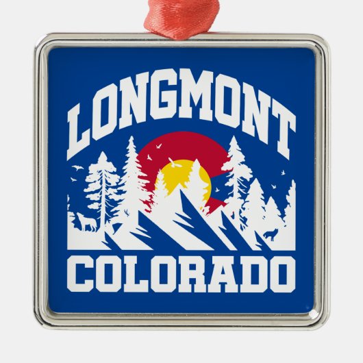 Longmont, Colorado Metalen Ornament (Voorkant)