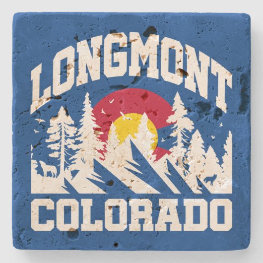 Longmont, Colorado Stenen Onderzetter (Voorkant)