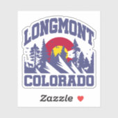 Longmont, Colorado Sticker (Vel)