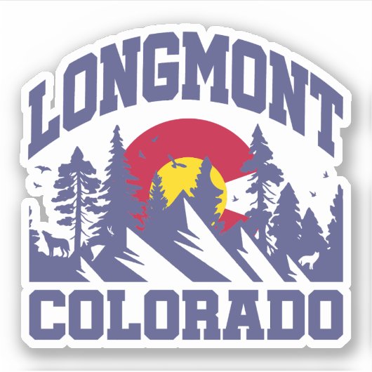 Longmont, Colorado Sticker (Voorkant)