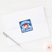 Longmont, Colorado Vierkante Sticker (Envelop)