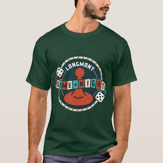 Longmont Spelletjesavond 1454 T-shirt (Voorkant)