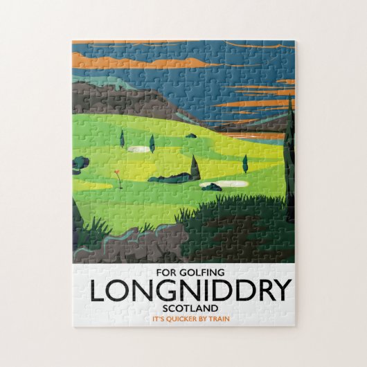 Longniddry Schotland Golf reisposter Legpuzzel (Verticaal)
