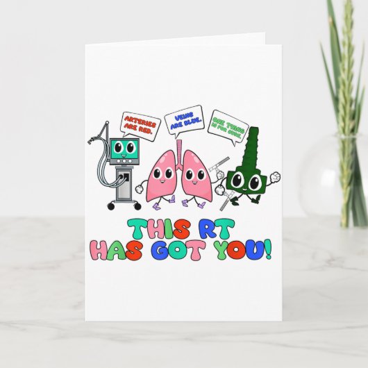Longontstekingstherapeut Valentijnsdag ontwerp lon Kaart (Voorkant)