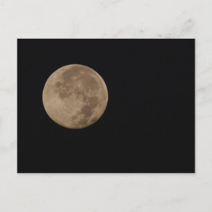 Longose volle maan in een donkere hemel briefkaart