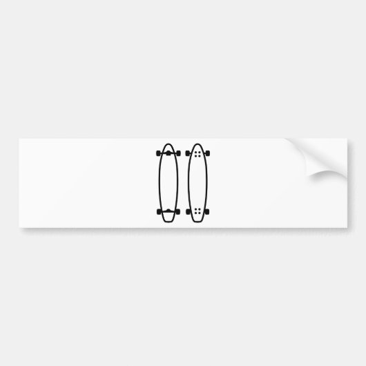 Longplanken Bumpersticker (Voorkant)