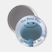 Longport, New Jersey Water Tower Fridge Magnet (Voorkant / Achterkant)