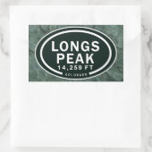 Longs Peak 14,259 FT CO Mountain-Stickers Rechthoekige Sticker (Tas)
