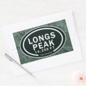 Longs Peak 14,259 FT CO Mountain-Stickers Rechthoekige Sticker (Envelop)