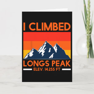 Longs Peak Bergen Wandelaar Bergliefhebber Berg Kaart