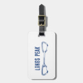 Longs Peak Colorado klimmen Quickdraw Bagagelabel (Voorkant verticaal)